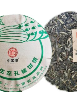 Zhonghong Indien Laobanzhang Roher Tee 357g Brauner Berg Alter Baum Pu'er Tee