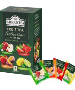 Ahmad Tea Früchtetee Auswahl von 4 schwarzen Früchtetees - 20 Teebeutel