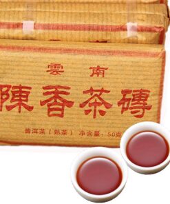 Ältester chinesischer Puer Tee 50g (0.11LB) Shu Pu er Tee 100% natürlicher Grüner Puer Tee Bio-koffeinfreier Schwarztee Chinesischer Tee Reifer Tee Puerh Tee Alte Bäume Puerh Tee Roter Tee