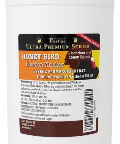 PR Honey Bird Bourbon Whiskey-Liköressenz 1000ml | professionelle liquid aroma Essenz | Hausgebrauch, Brennerei |mit handelsüblichem Wodka oder Korn vermischen |1000ml Essenz ergibt 37,5 Liter Getränk