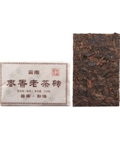 250g Großes Blatt Pu'er Alter Tee Mit Jujube-Duft, Gereifter, Duftender Pu'er Reifer Ziegeltee