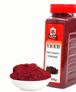 HELLOYOUNG 500g Chinesisches Kräuter Rothefepulver Frei Von Zusatzstoffen Natürlicher Roter Farbstoff Für Aromatisierten Tee Geeignet Zum Kochen Und Für Desserts