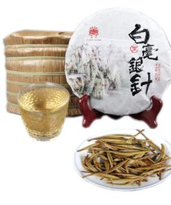 Chinesischer Pu'er Tee 357g （0.787LB） Roher Puer Tee Grüner Tee Moonlight weißer einzelner Knospentee Alte Bäume Pu Erh Tee Gesundheitswesen Pu er Tee