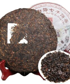357g Reifer Pu'er Tee Alter Puer Tee reifer Menghai Collection Gekochter Tee Schwarzer Tee Chinesischer Tee Gesunder Puerh Tee