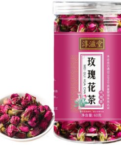 Natürlicher Premium-Kräutertee Gesunder Tee Rosentee 60g / 2,11oz Koffeinfrei Rote Rose Frauen Tee Aufgüsse
