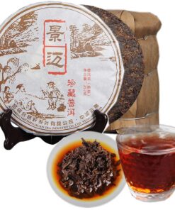 Chinesischer Pu'er Tee 357g （0,787LB） Reifer Puer Tee Schwarzer Tee Jingmaishan Chenxiang Gekochter Tee Alte Bäume Pu erh Tee Gesundheitswesen Pu er Tee