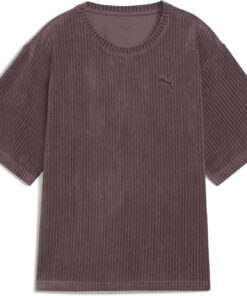 PUMA Unisex ESS Elevated Relaxed Velour Rib Tee Tees (1er Pack)