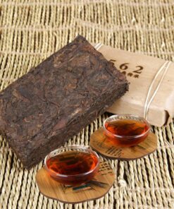 250g Natürlicher Schwarzer Tee Reifer Tee Ziegel Pu-erh Tee Alter Tee Kopf Goldene Knospe Ziegel