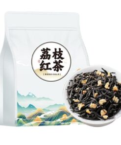 Lose Blätter Litchi Roter Tee - Geschmackvoll Und Aromatisch - 250g Reichhaltiger Und Glatter Schwarzer Tee Mit Litschi
