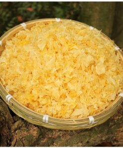 HELLOYOUNG 250g Weißer Pilz Zerquetscht Mu Er Schneepilz Gutianische Fragmente Des Weißen Pilzes Scattered Flower Silver Ear Fungus Bag