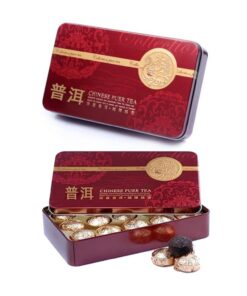 Gealterter Duft Pu'er Reifer Tee 75g Schwarzer Tee, Milder Reifer Tee Originalgeschmack Kleine Tuocha