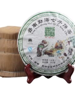 Yunnan Qiaomu Menghai Qizi Kuchen 357g Gereifter Duft Pu 'er Roher Tee, Duftender Mit Zunehmendem Alter