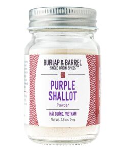 Burlap & Barrel Purple Shallot Powder – Bekannt aus dem Shark Tank! Luftgetrocknet, Umami, Allium Sweetness vietnamesischer Gewürzersatz für frische Schalotten – 75 ml Glas