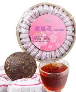 200g Mini reifer Puerh-Tee, chinesischer Yunnan-Rose Tuocha, natürlicher schwarzer Tee, gesundes Getränk