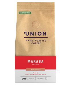 Union handgerösteter Kaffee-Union, handgeröstete Maraba, Ruanda, Ganzbohne, 200 g