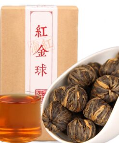 Premium Fengqing Kung Fu Schwarztee Starkes Aroma - Yunnan Fermentierter Schwarztee - Kleine Goldene Kugeln 180g