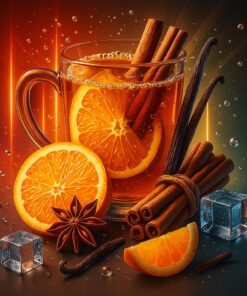 Iced Spiced Orange - Orangenpunsch Zimt Vanille Ice Aroma Konzentrat - Vegan - Sasami - 100ml