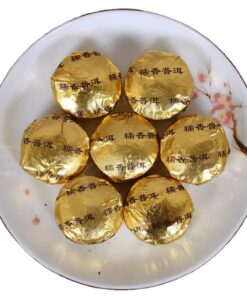 Yunnan Klebriger Duft Pu 'er Reifer Tee, Mini Gereifter Pu' er Tuo Tee 500g / 17,64oz Starker Teegeschmack