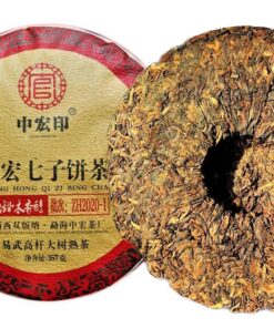 Bio-Tee 357g Uralter Baum Pu'er Tee Zhonghong Ying Yunnan Qizi Kuchentee