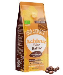 Four Sigmatic Dark Roast Whole Bean Coffee | Fair Trade Kaffeebohnen umhüllt mit Löwenmähne, Chaga-Pilzen | Nootropischer Pilz
