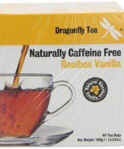 Dragonfly Tea Natürlich Caffeine Free Rooibos Vanilla (40) - Packung mit 2