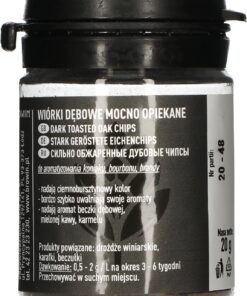 Browin 405020 Eichenspäne stark geröstet 20g, feine Eichenstäbchen für die Aromatisierung von Alkohol, Braun