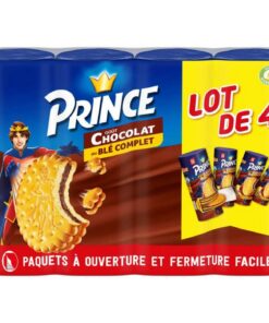 Lu Prince Kekse, gefüllt, Geschmack, Schokolade, Vollweizen, 4 x 300 g