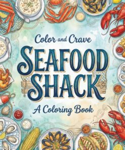 Seafood Shack: Midnight Snacks: Coloring Book for Seafood Lovers, Adults and Kids, Rich and Detailed for Foodies and Relaxation Featuring a Variety of Foods, Drinks and Snacks