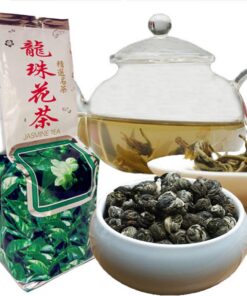 Top Grade 100% Jasmin Dargon Pearls Tea 250g (0.55LB) Bio-Jasminblüten grüner Tee Fatburner Grüner Fettabbautee Duftteeed