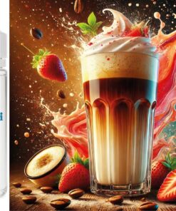 Latte Macchiato - Erdbeere Aroma Konzentrat - Vegan - Sasami - 10ml