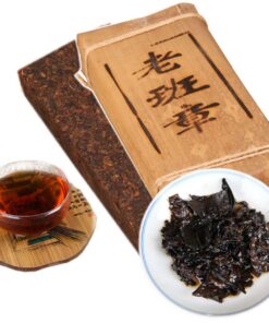 Chinesischer Pu Erh Tee 500g (1.1LB) Reifer Puer Tee Schwarzer Tee Lao BanZhang Tee Kuchen Gekochter Tee Alte Bäume Pu Erh Tee Gesundheitswesen Pu Er Tee