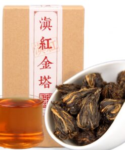 Yunnan 170g Fengqing Schwarzer Tee Goldene Seidenpagode Chinesischer Berühmter Turm Schwarzer Tee