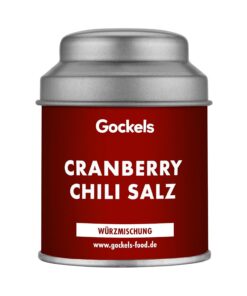 Cranberry Chili Salz | handgemachte Gewürzmischung | Gockels Food Genussmanufaktur | z.T. Zutaten aus eigenem Anbau