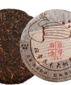 Erstklassiger Yunnan Old Pu-Erh gekochter Teekuchen Big Tree Golden Pu'er Schwarztee 357g