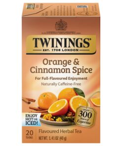 Twinings Orange & Cinnamon Spice Tea (6x20 Bag) | Süß und würzig mit Rooibos, einzeln verpackt, 20 Stück.
