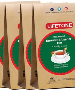lifetone the tea for better life, Bananenblüten-Tee | Leckeres Kräutergetränk | Stressabbau-Tee | Detox Tee (80 Teebeutel)