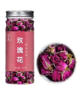 Natürlicher Kräutertee GesunderTee RoseKnospenTee 1,76oz Getrocknete RoseBlumen Flacher Schatten RoseKnospeTee 50g
