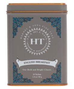 Harney & Sons Black Tea English Breakfast -- 20 Tea Bags | Vollblättriger Schwarztee, Ceylon & Kenia-Mischung, reichhaltiger vollmundiger Geschmack, koffeinhaltig