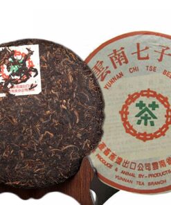 Bio-Schwarztee-Puerh-Tee-Kuchen 357 g Reifer chinesischer Pu-Erh-Tee aus Yunnan