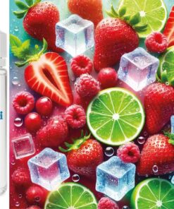 MintBerry Bliss - Erdbeere-Himbeere-Limette Ice Aroma Konzentrat - Vegan - Sasami - 100ml