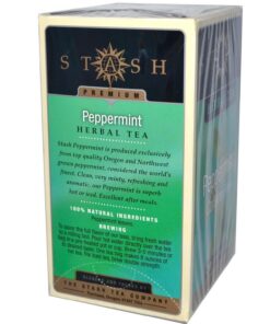 Stash Tea Company, Premium Peppermint Herbal Tea, Koffein Free, 20 Teebeutel, 0,7 Unzen (20 g)