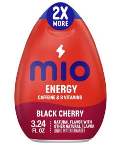 MiO Energy Black Cherry Wasserverstärker mit natürlichem Geschmack, 1 Stück, 95,8 ml