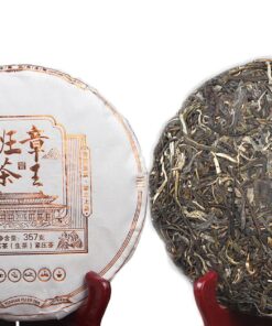 Natürliche Orchidee Roher Tee Kuchen Ban Zhang Wang Tee Gesundheit Vorteile Grüner Tee 357g