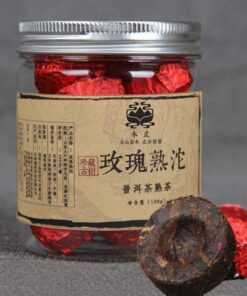 100g Yunnan Natürlicher Rose Puerh Tee Dose Rose Puer Kleiner Tuocha Pu Er Reifer Tee