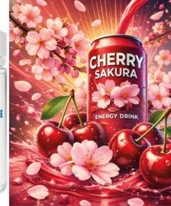 Energy Drink Kirsche-Sakura Aroma Konzentrat - Vegan - Sasami - 100ml