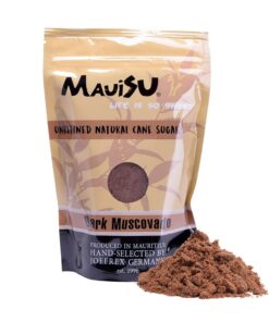 MauiSu - Dark Muscovado Rohrzucker - 500g - ohne Zusatzstoffe - dunkler Rohrzucker- für Bubble Tea geeignet