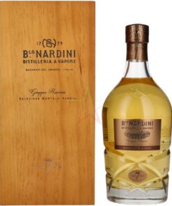 Nardini Grappa Riserva 7 ANNI in Holzkiste 45,00% 0,70 lt.