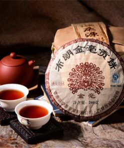 通用 200g Reifer Pu'er Tee Gekochter Yunnan Pu-erh Tee Jinmao Gong Kuchen Brauner Baumkuchen Gesund