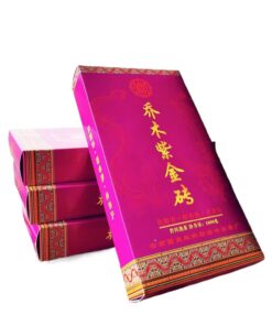 Brauner Berg QiaoMu Reifer Tee 1000g/35.27oz Lila Gold Ziegel Alter Tee Puerhtee Ziegel