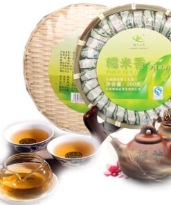 Chinesischer Pu'er-Tee Nettogewicht 200g （0.44LB） Roher Puer-Tee Grüner Tee Klebreisgeschmack Tuocha Alte Bäume Pu erh Tee Gesundheitswesen Pu er Tee